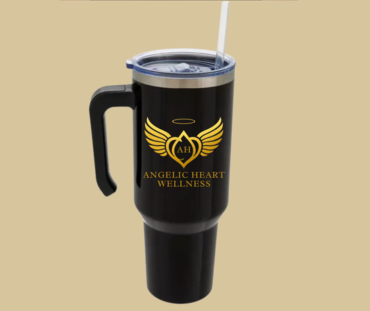 Angelic Heart Wellness – 40 oz Tumbler with Handle