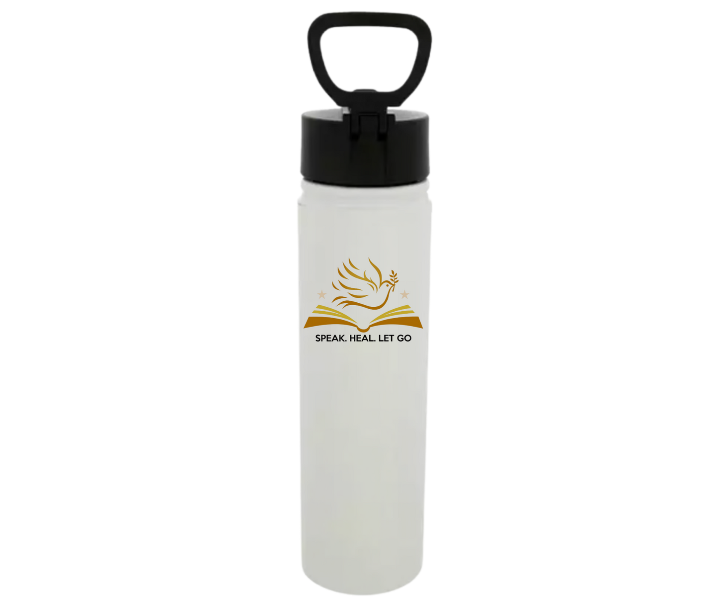 Speak. Heal. Let Go. – 22 oz. Stainless Steel Water Bottle