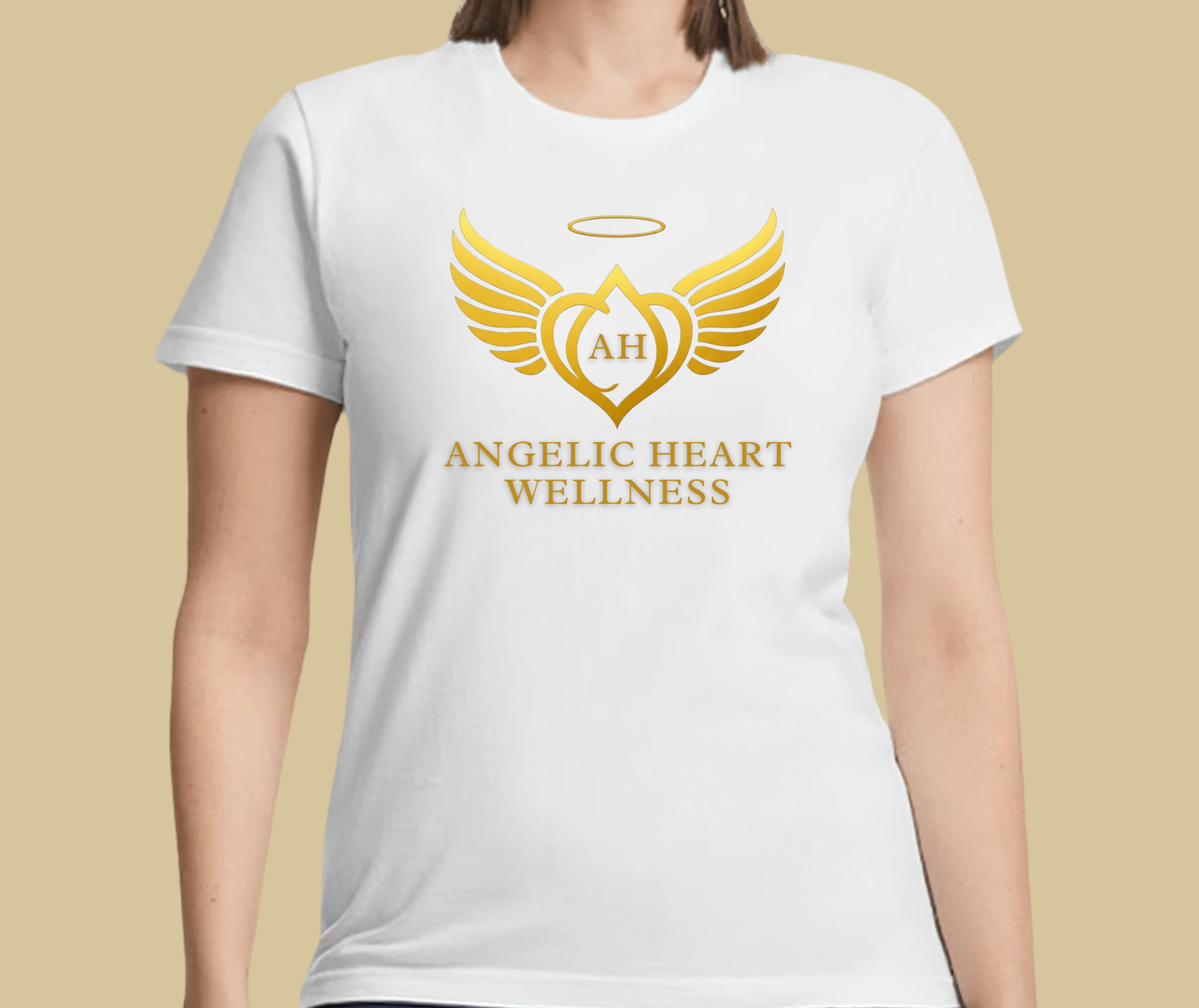 Angelic Heart Wellness – Ladies Round Neck T-Shirt