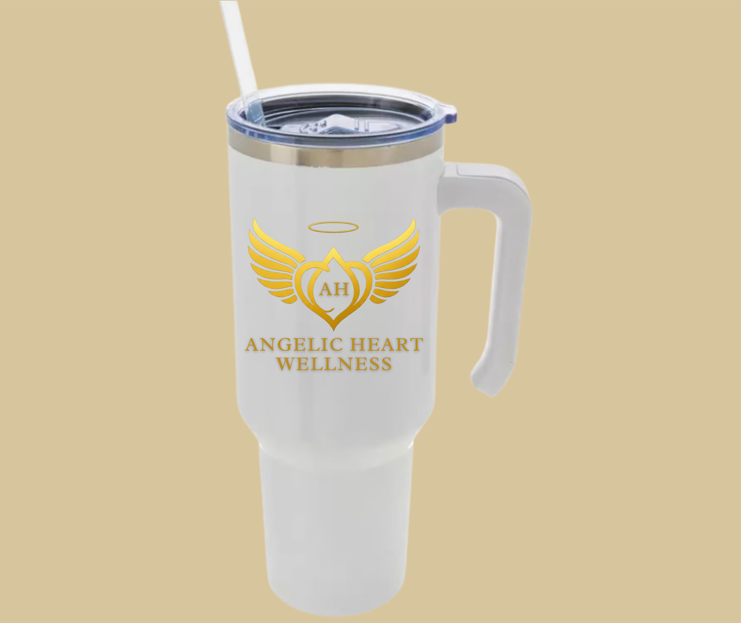 Angelic Heart Wellness – 40 oz Tumbler with Handle