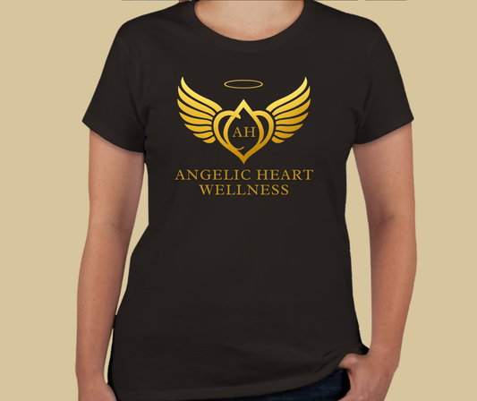 Angelic Heart Wellness – Ladies Round Neck T-Shirt