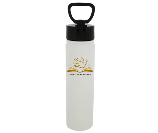 Speak. Heal. Let Go. – 22 oz. Stainless Steel Water Bottle