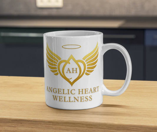 Angelic Heart Wellness – 15 oz Coffee Cup